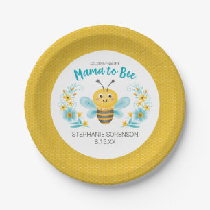 Personalised Mama to Bee Baby Shower Paper Plate