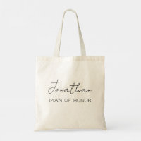 Personalised Man of Honour Tote Bag