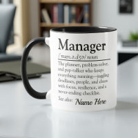 Personalised Manager Definition Funny Appreciation