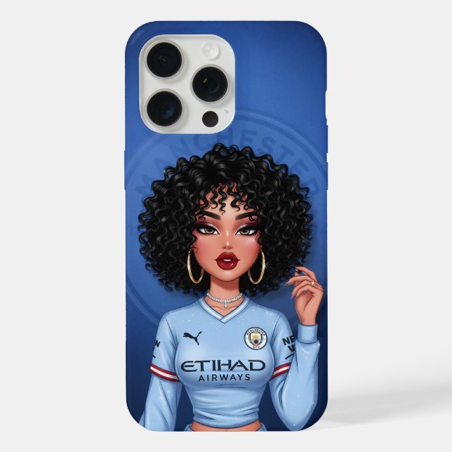 Personalised Manchester City Fan Phone Case (Back)