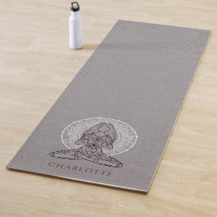 Personalised Mandala Lotus Pose Double Sided Yoga Mat