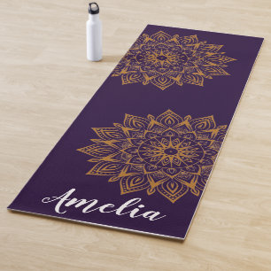 personalised mandala  yoga mat