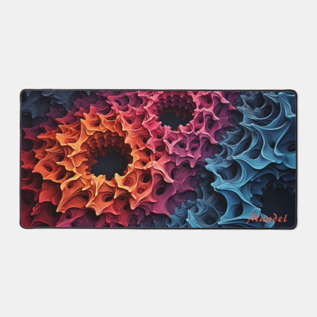 Personalised Mandelbrot Julia Set Desk Mat (Front)