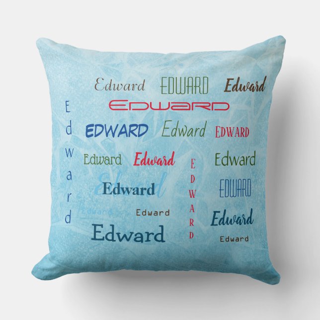Personalised Many Name Custom  Cushion (Front)