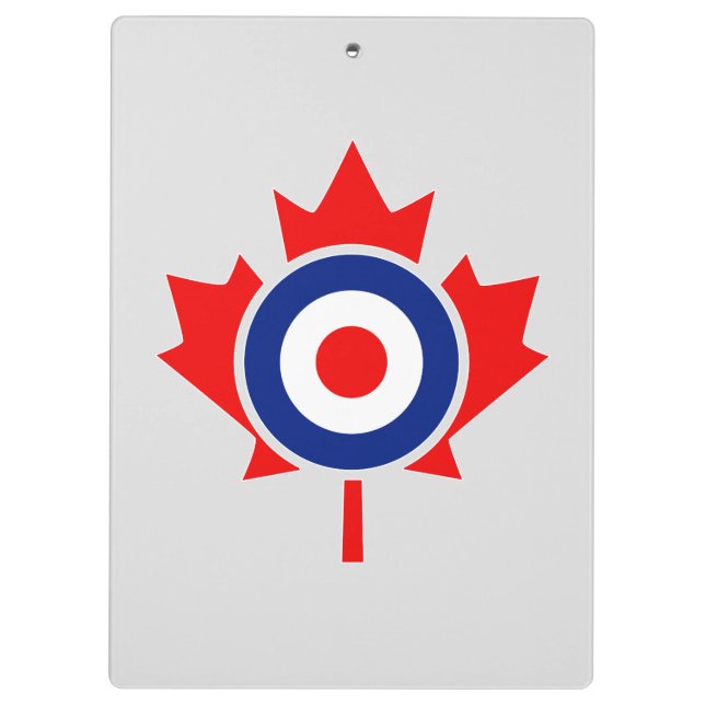 Personalised Maple Leaf Roundel Mod CANADA Clipboard (Back)