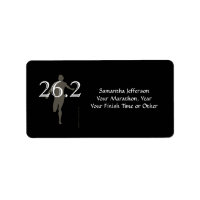 Personalised Marathon Runner 26.2 Keepsake Black