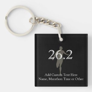 Personalised Marathon Runner 26.2 Keepsake Key Ring