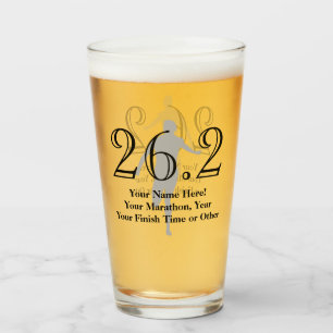 Personalised Marathon Runner 26.2 Keepsake Medal M Glass