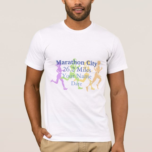 Personalised Marathon Runner T-Shirt (Front)
