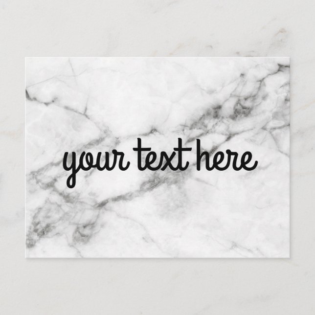 Personalised Marble Postcard (Front)