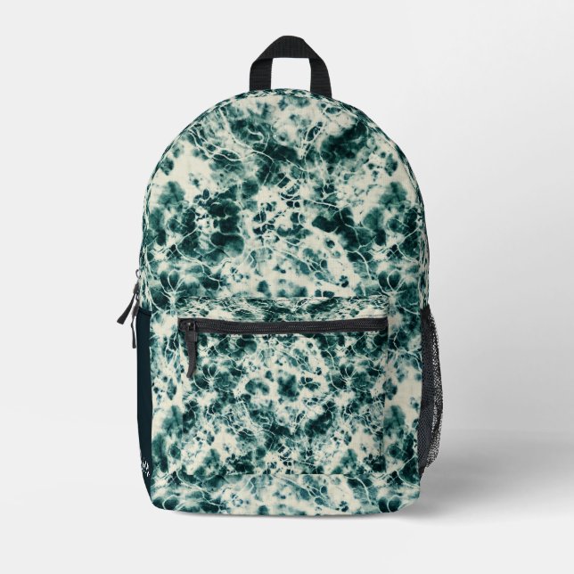 Personalised Marble Tie Dye Backpack (Front)