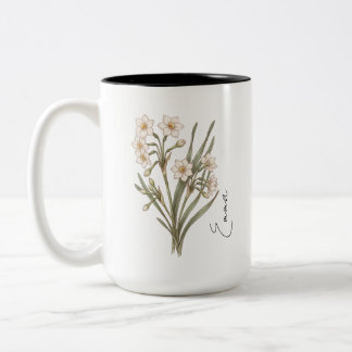 Personalised March Daffodil Birth Flower Mug