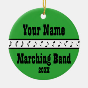Personalised Marching Band Music Ornament Keepsake