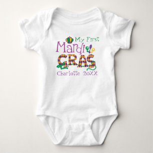 Personalised Mardi Gras Baby Bodysuit