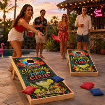 Personalised Margarita Toss Club Cornhole Set