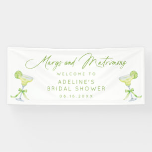 Personalised Margs And Matrimony Bridal Shower Banner