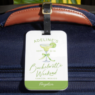 Personalised Margs Matrimony Bachelorette Weekend Luggage Tag