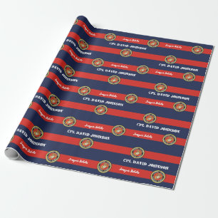 Personalised Marine Corps Wrapping Paper