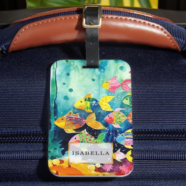 Personalised | Marine Life Luggage Tag (Front Insitu 2)
