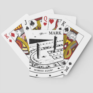 Personalised Mark Name Cribbage Playing Cards