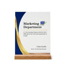 Personalised Marketing Department Promotion Quote