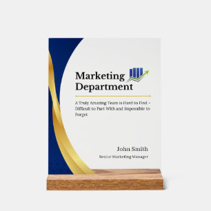 Personalised Marketing Department Promotion Quote Acrylic Sign