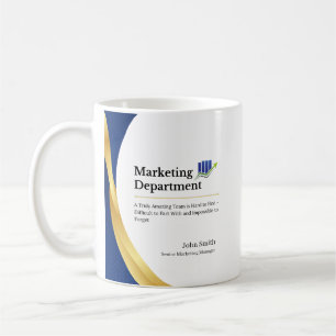 Personalised Marketing Department Promotion Quote Coffee Mug