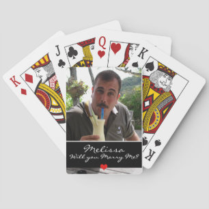 Personalised Marriage Proposal Playing Cards