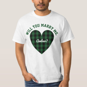 Personalised Marriage Proposal   Will You Marry Me T-Shirt