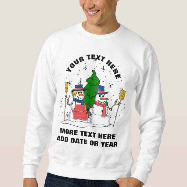 Personalised Married Christmas Clothing Sweatshirt (Front)