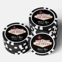 Personalised Married in Las Vegas Wedding Favour