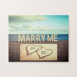 Personalised MARRY ME Marriage Proposal Jigsaw Puzzle