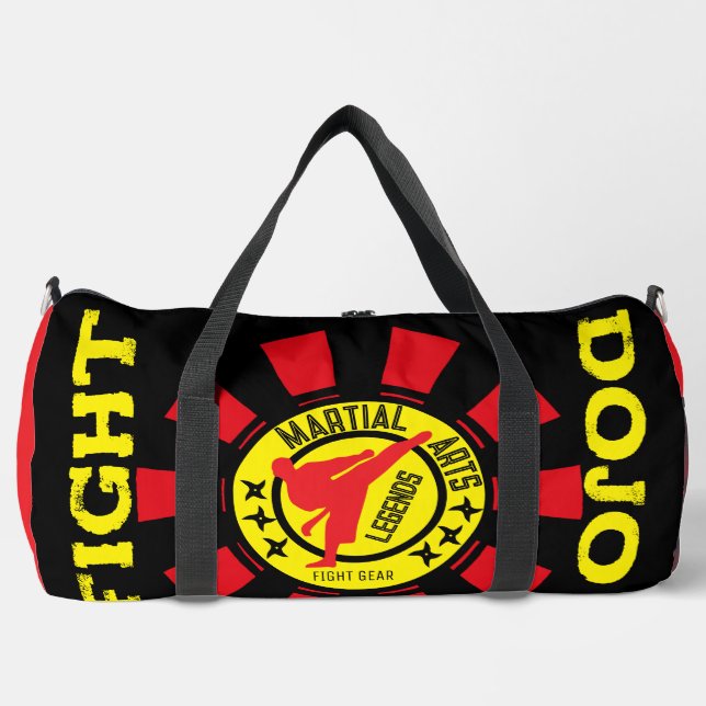 Personalised Martial Arts Gym Duffel Bag (Front)