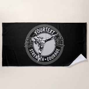 Personalised Martial Arts JUDO Japan Combat Sport  Beach Towel
