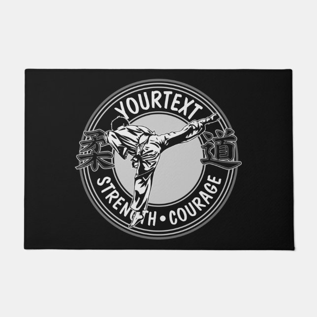 Personalised Martial Arts JUDO Japan Combat Sport  Doormat (Front)