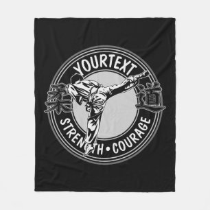 Personalised Martial Arts JUDO Japan Combat Sport Fleece Blanket