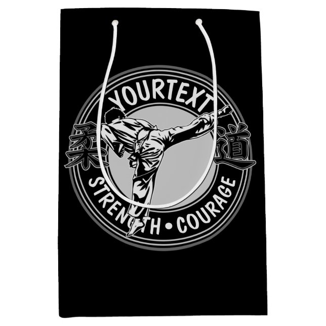 Personalised Martial Arts JUDO Japan Combat Sport  Medium Gift Bag (Front)