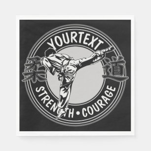 Personalised Martial Arts JUDO Japan Combat Sport Napkin