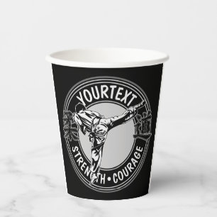 Personalised Martial Arts JUDO Japan Combat Sport Paper Cups
