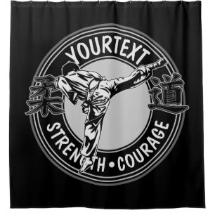 Personalised Martial Arts JUDO Japan Combat Sport Shower Curtain