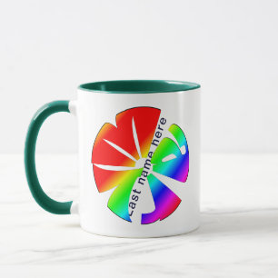 Personalised "Mary" Name Sphere Colourful Rainbow Mug