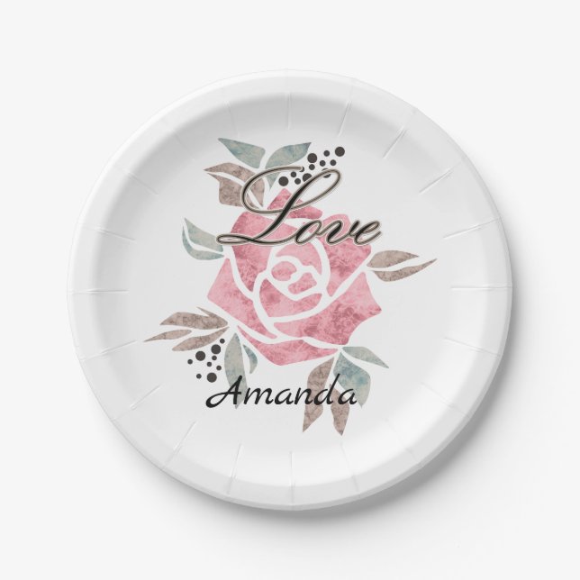 personalised masks, beautiful masks, decoration, f paper plate (Front)