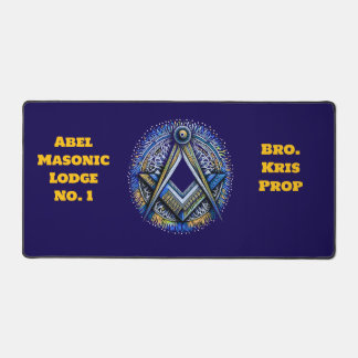 Personalised Masonic Desk Mat Gift for Mason