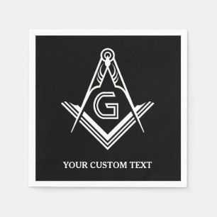 Personalised Masonic Napkins & Table Decorations