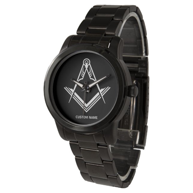Personalised Masonic Watches | Freemason Gifts (Angled)