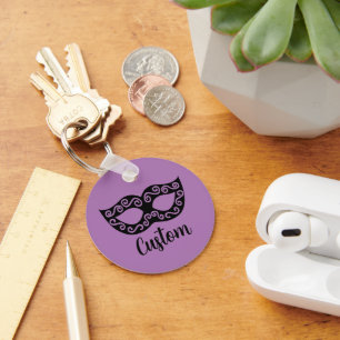 Personalised masquerade mask keychain
