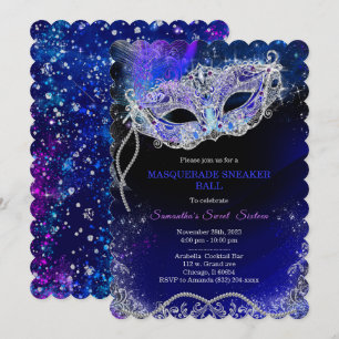 Personalised  Masquerade Sneaker Ball Template