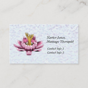 Personalised Massage Therapist business cards