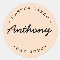 Personalised Master Baker Established year