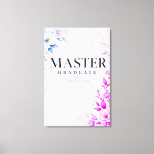 Personalised Master Graduate Class 2026 Canvas Print